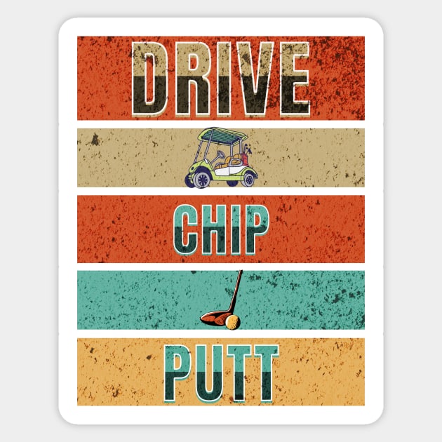 Drive Chip Putt Sticker by thehectic6